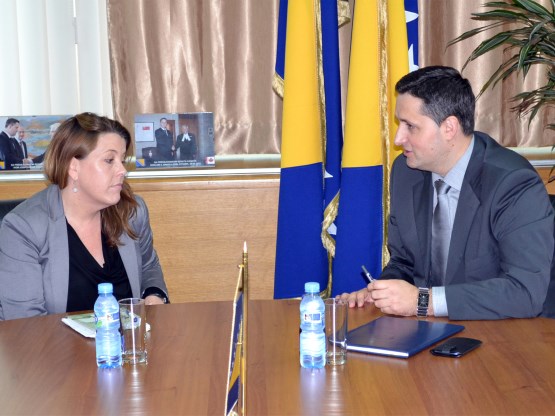 Predsjedatelj Zastupničkog doma dr. Denis Bećirović razgovarao sa šeficom Ureda Vijeća Europe u Bosni i Hercegovini 